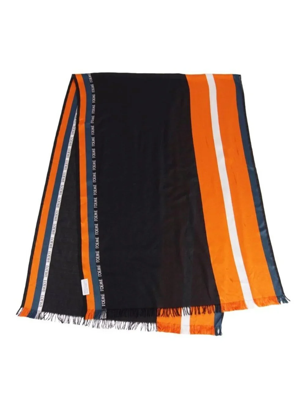 Loewe Scarf Shawl Striped Silk Wool
